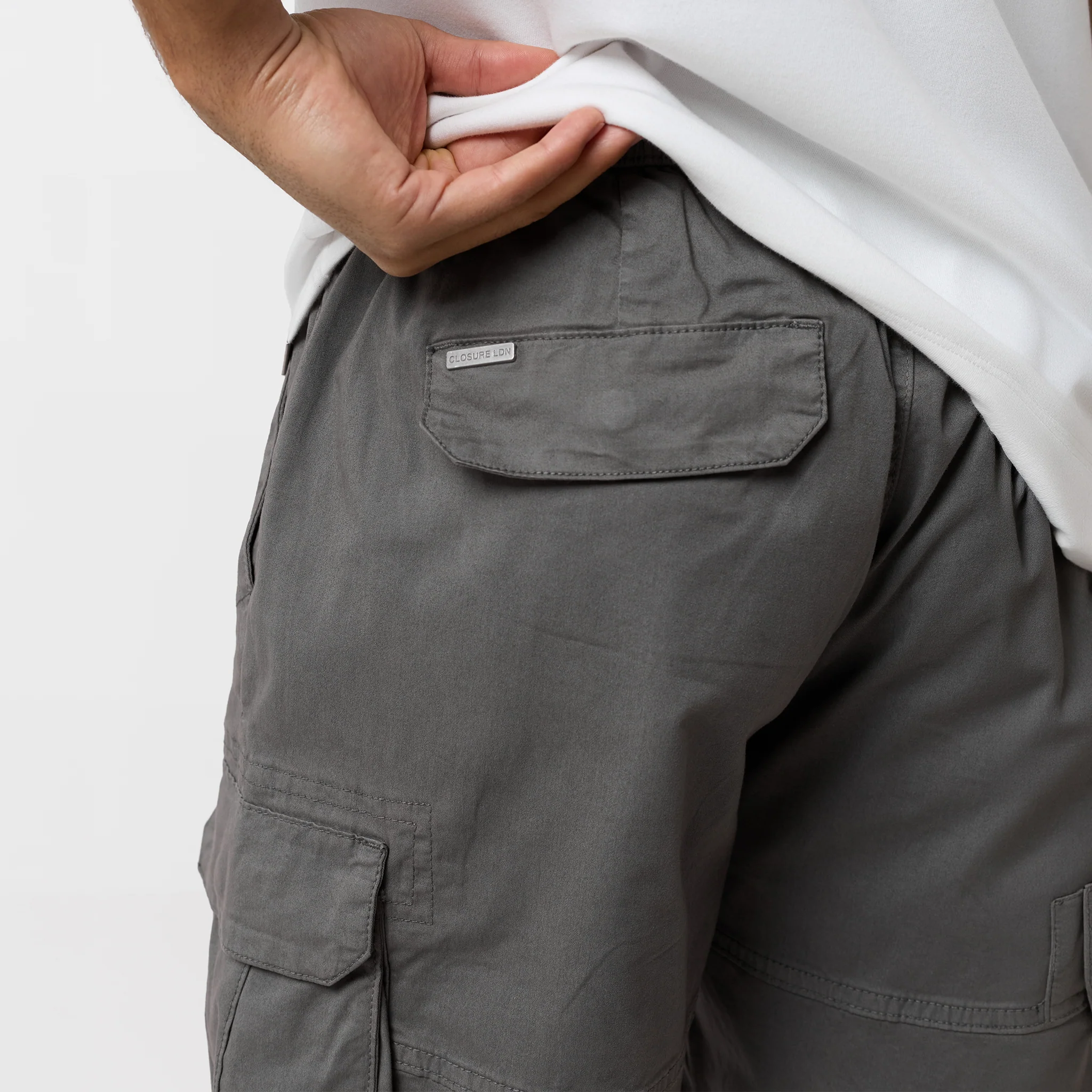 Twill Relaxed Cargo Short | Olive - Image 6