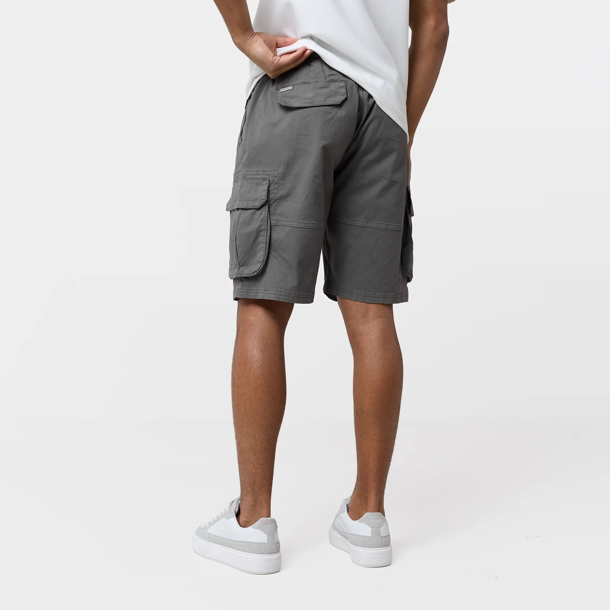 Twill Relaxed Cargo Short | Olive - Image 8