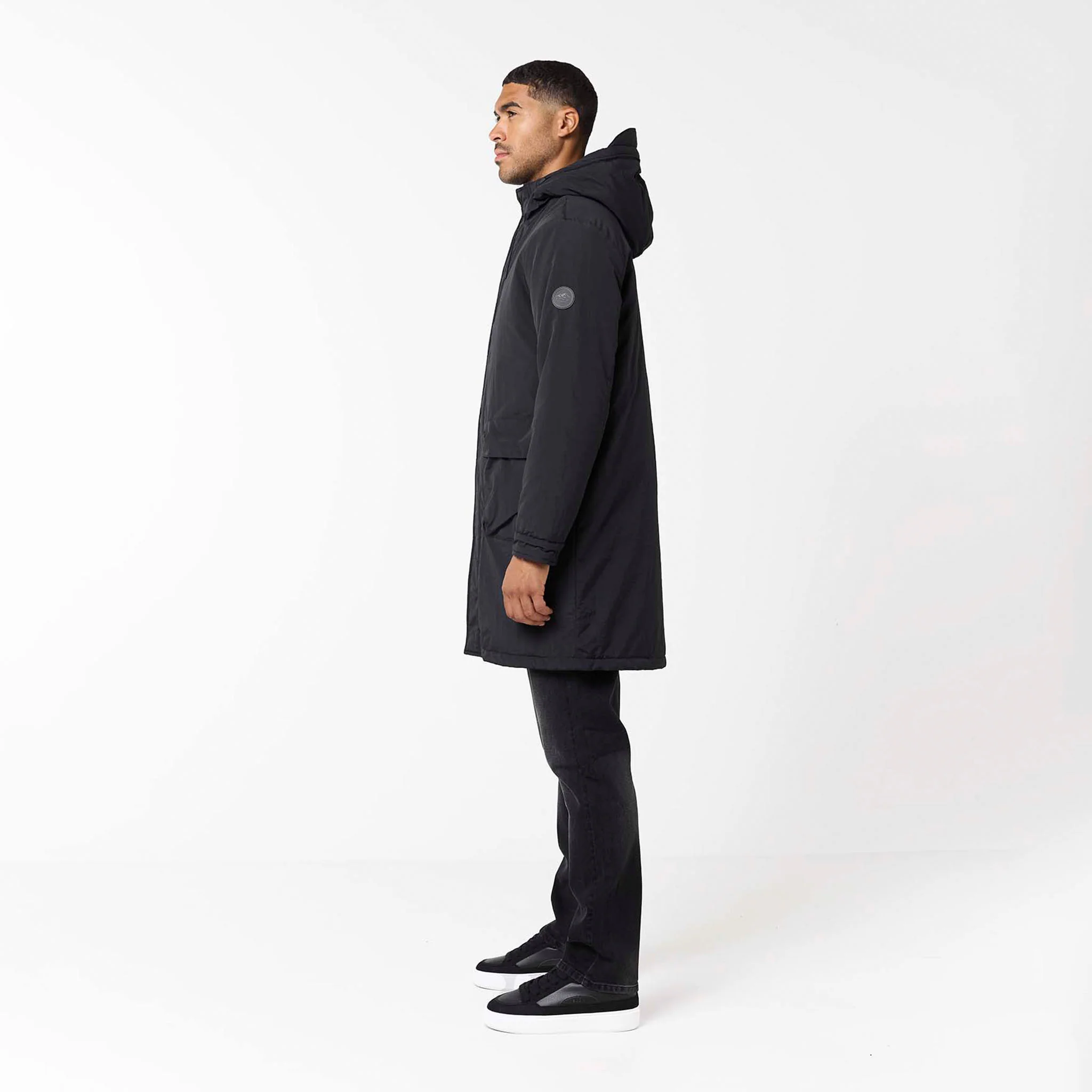 Utility Tech Pocket Parka | Black - Image 4