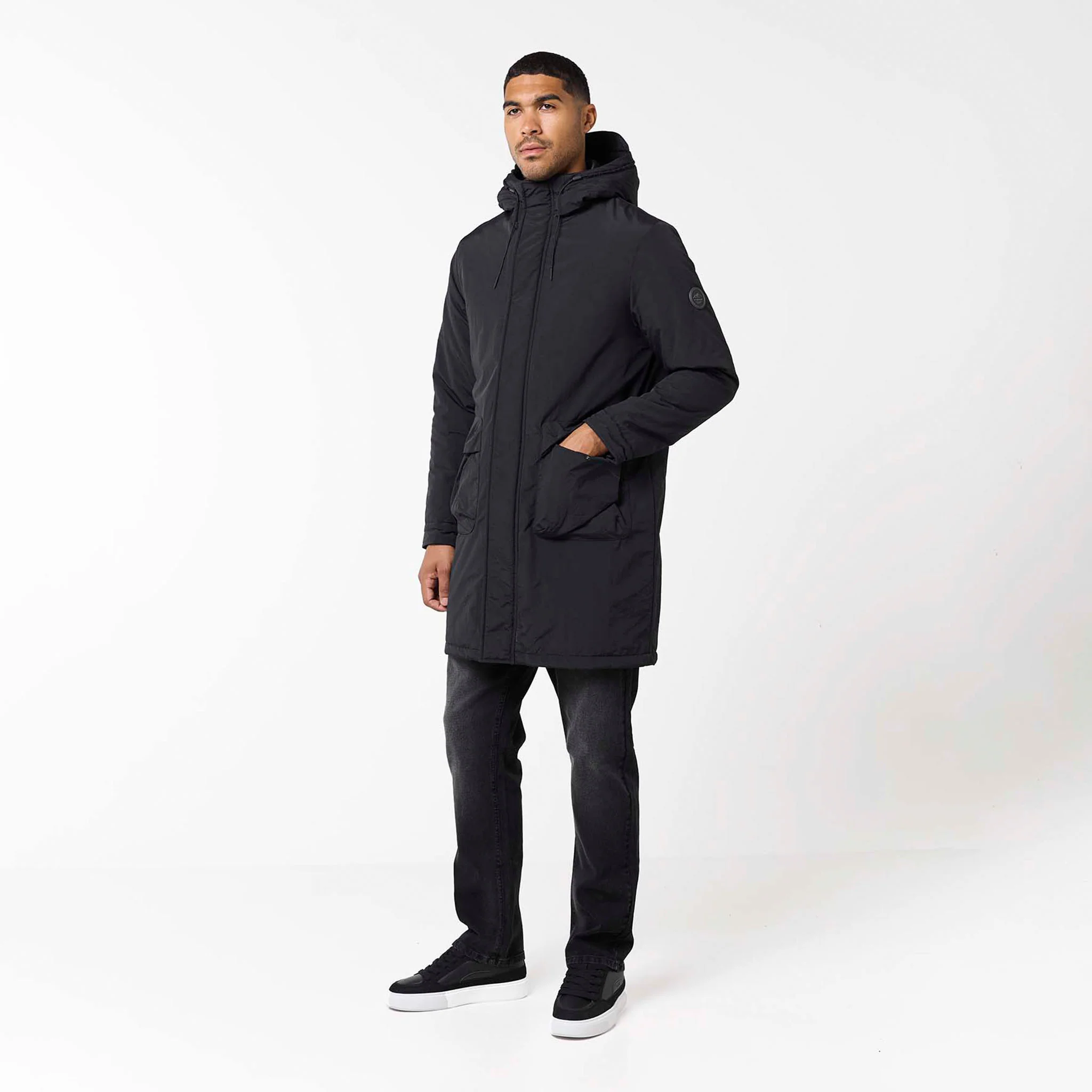 Utility Tech Pocket Parka | Black - Image 5