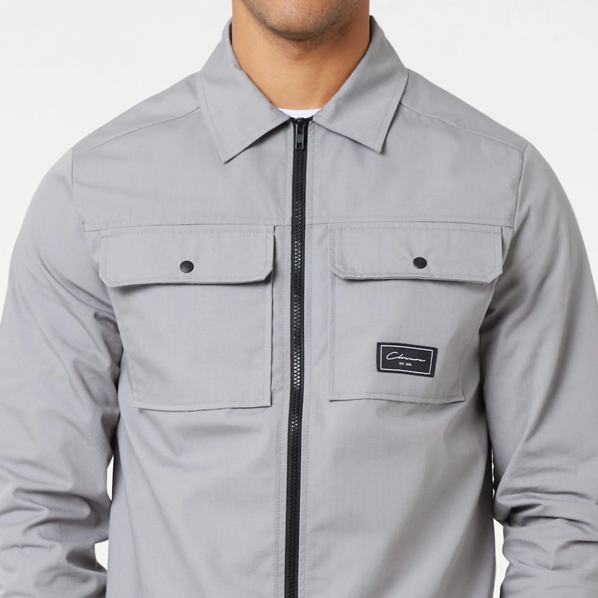 Utility Overshirt | Ice Grey - Image 4