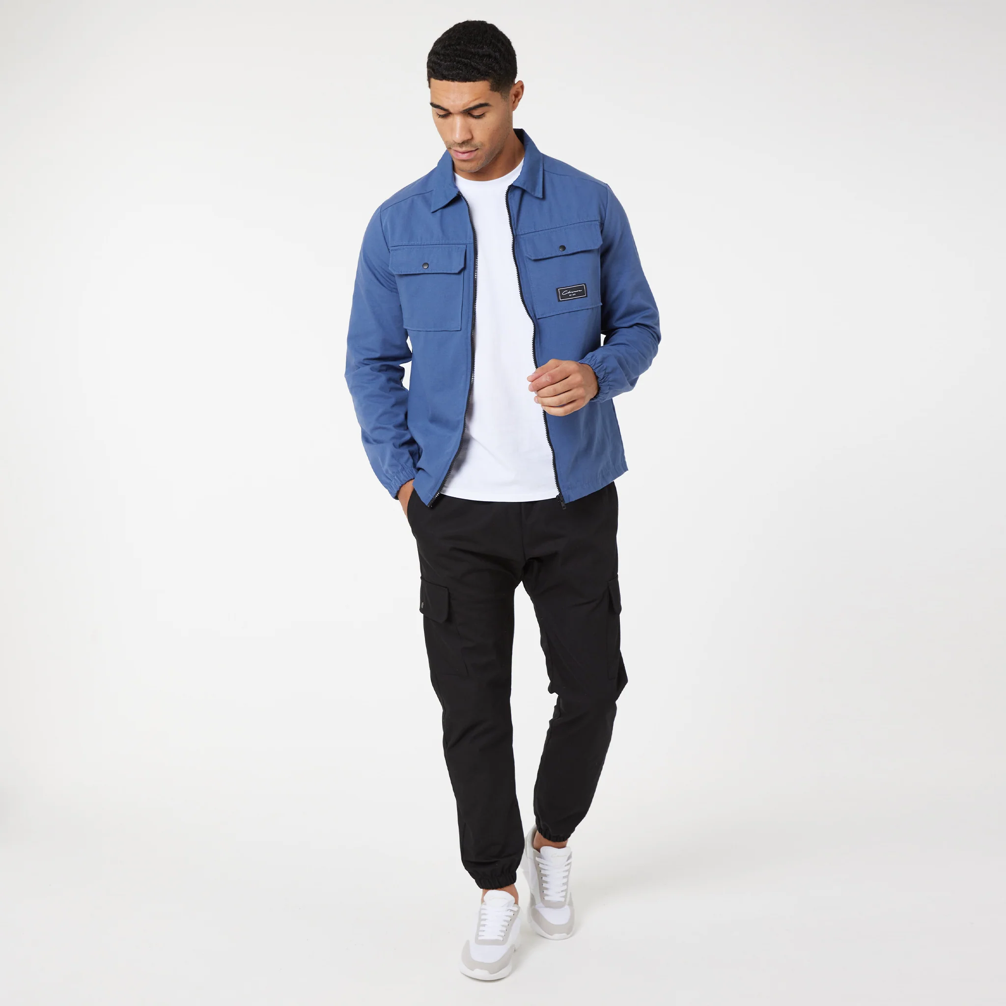Utility Overshirt | Washed Blue - Image 3