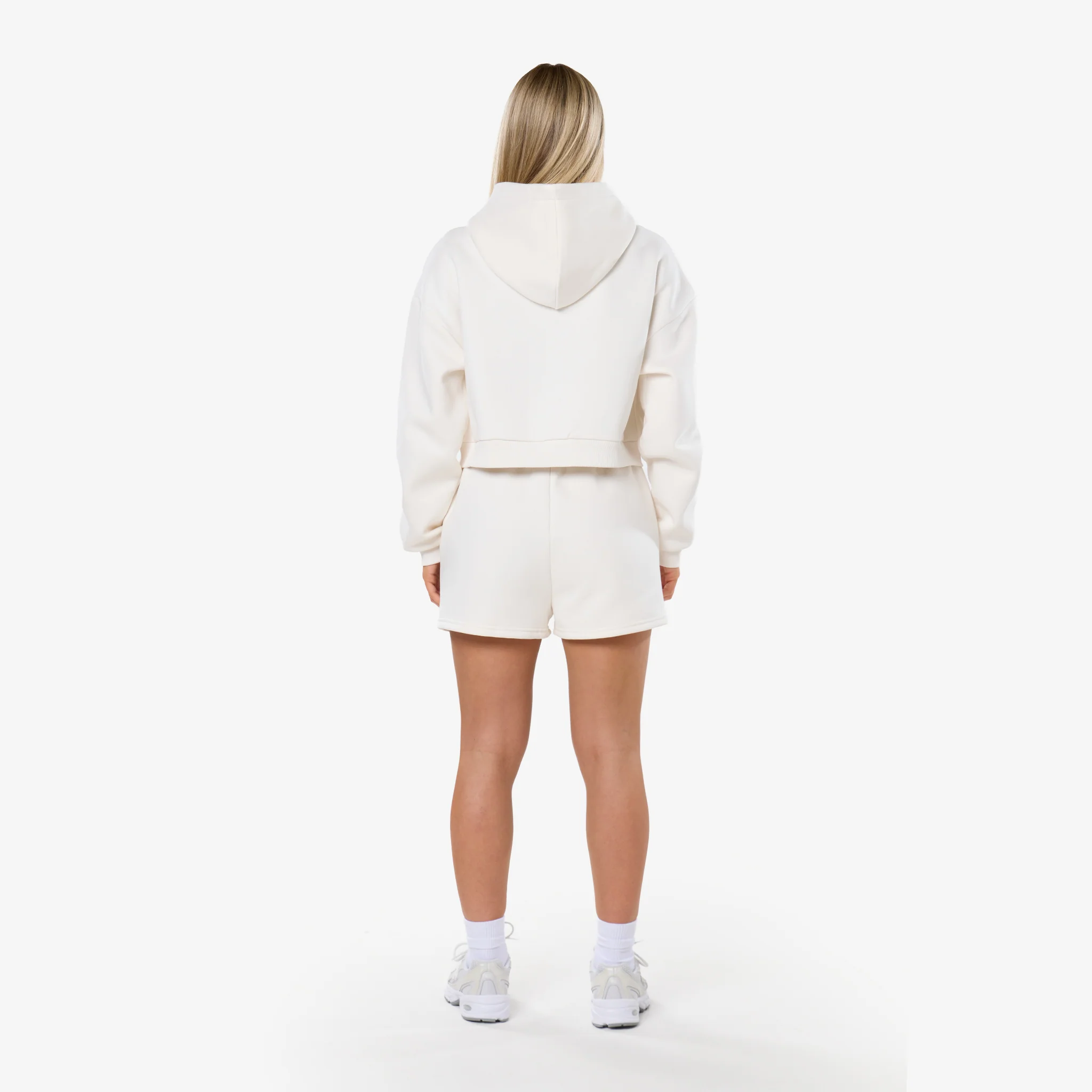 Varsity Applique Zip Through Twinset | Marshmallow - Image 12
