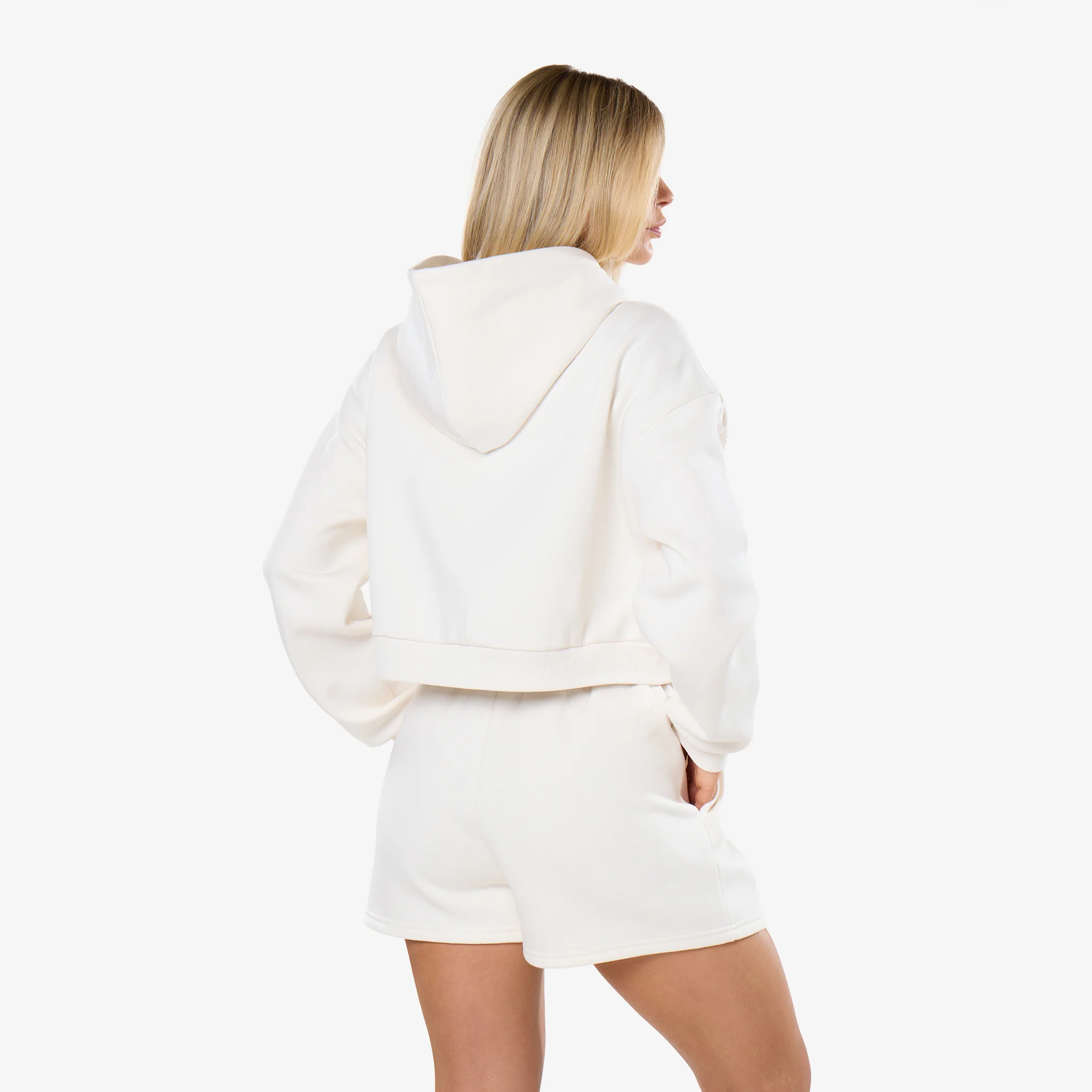 Varsity Applique Zip Through Twinset | Marshmallow - Image 13