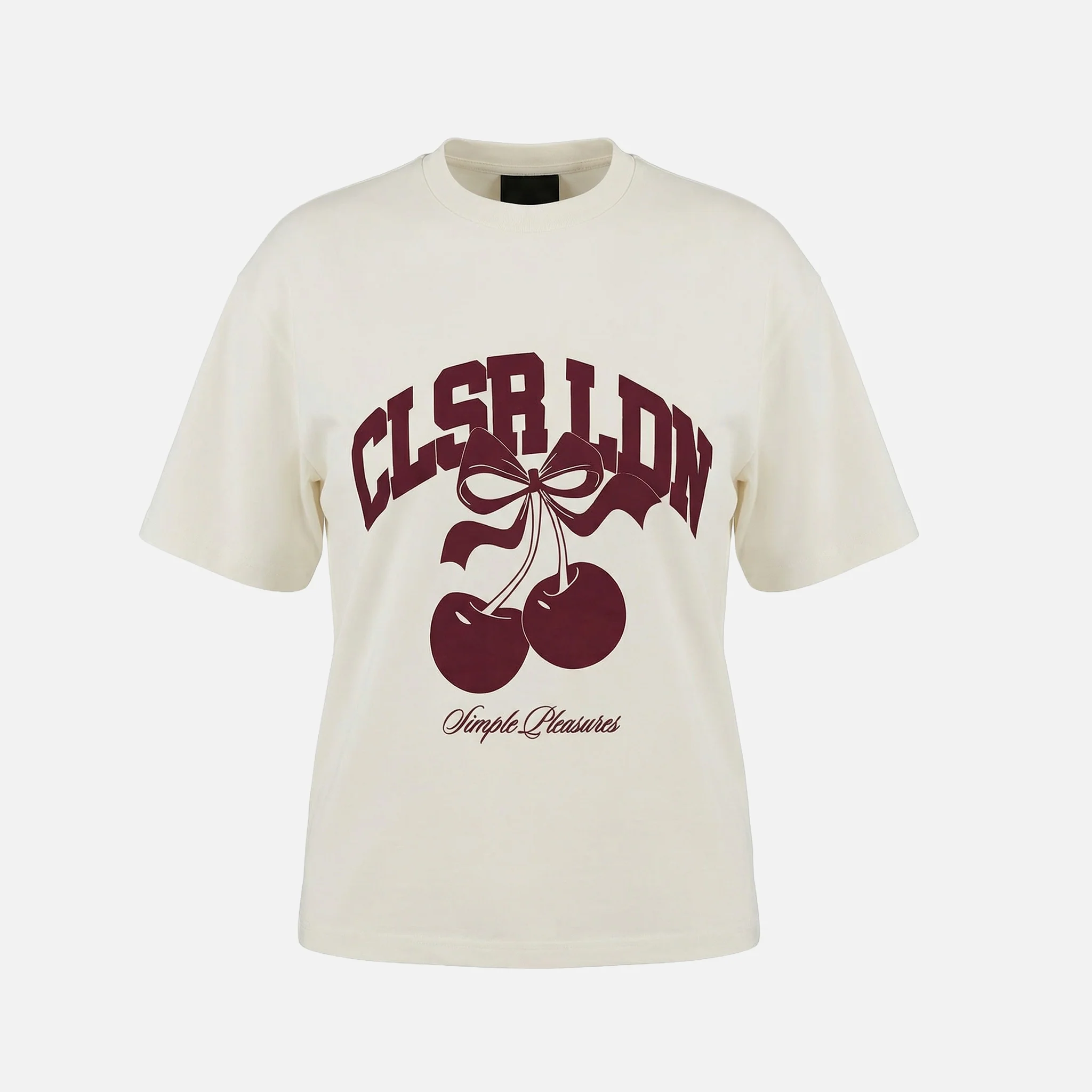 Varsity Cherry T-Shirt | Marshmallow - Image 4