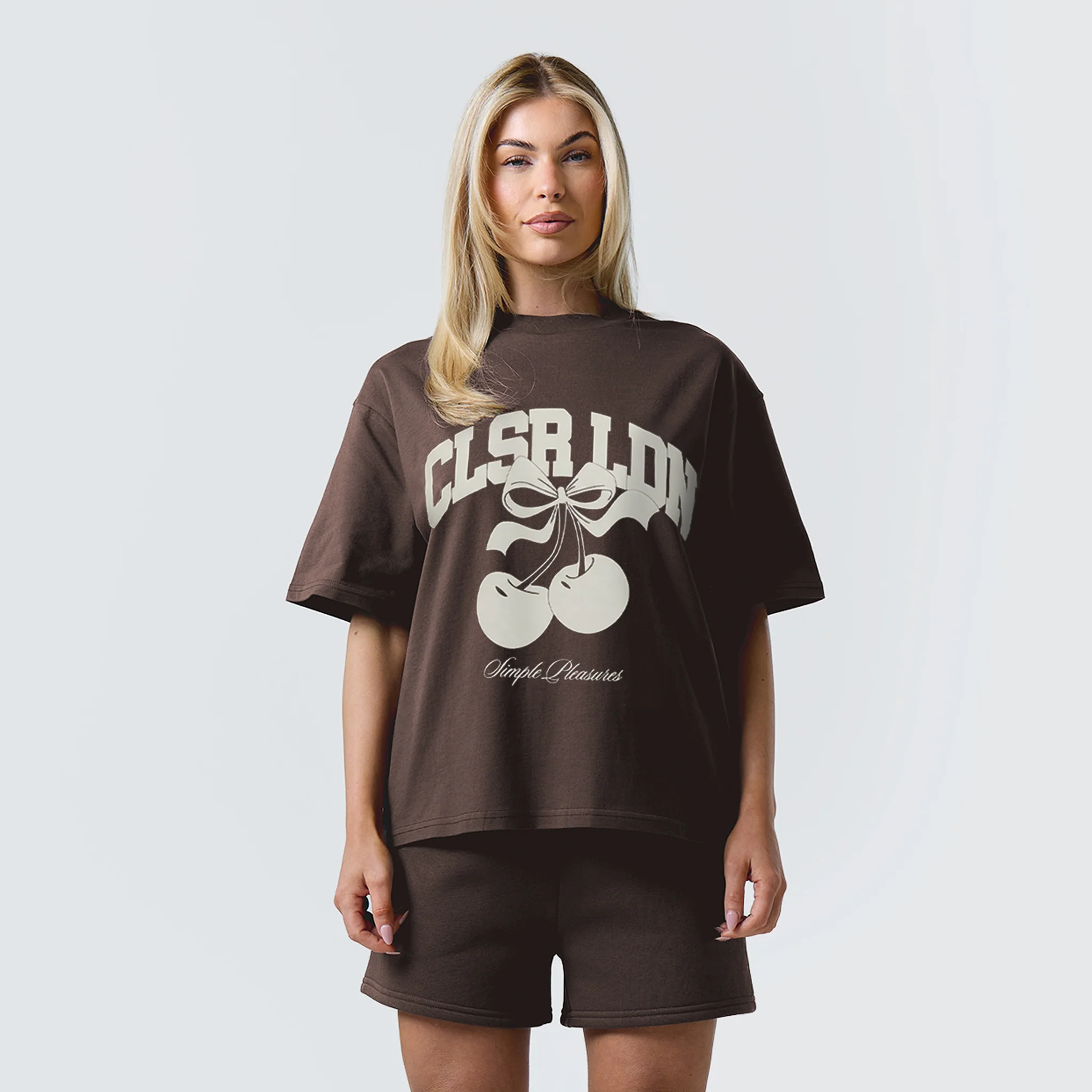 Varsity Cherry T-Shirt | Mocha