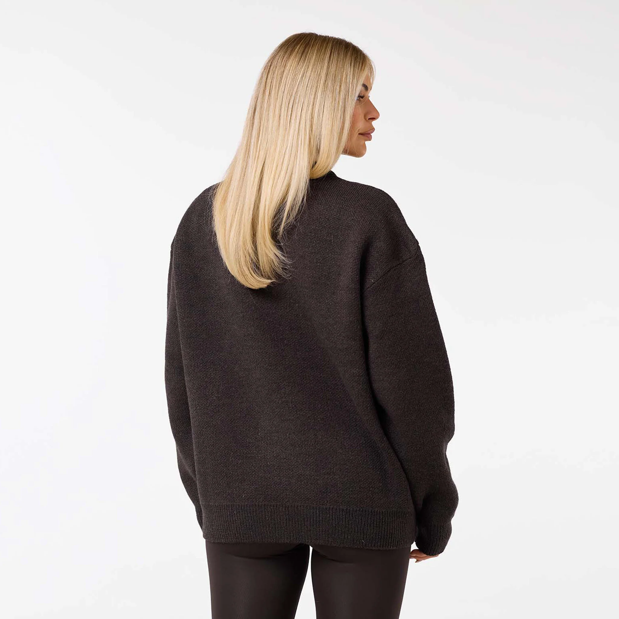 Varsity CLSR Knit Crew Neck | Coffee - Image 7