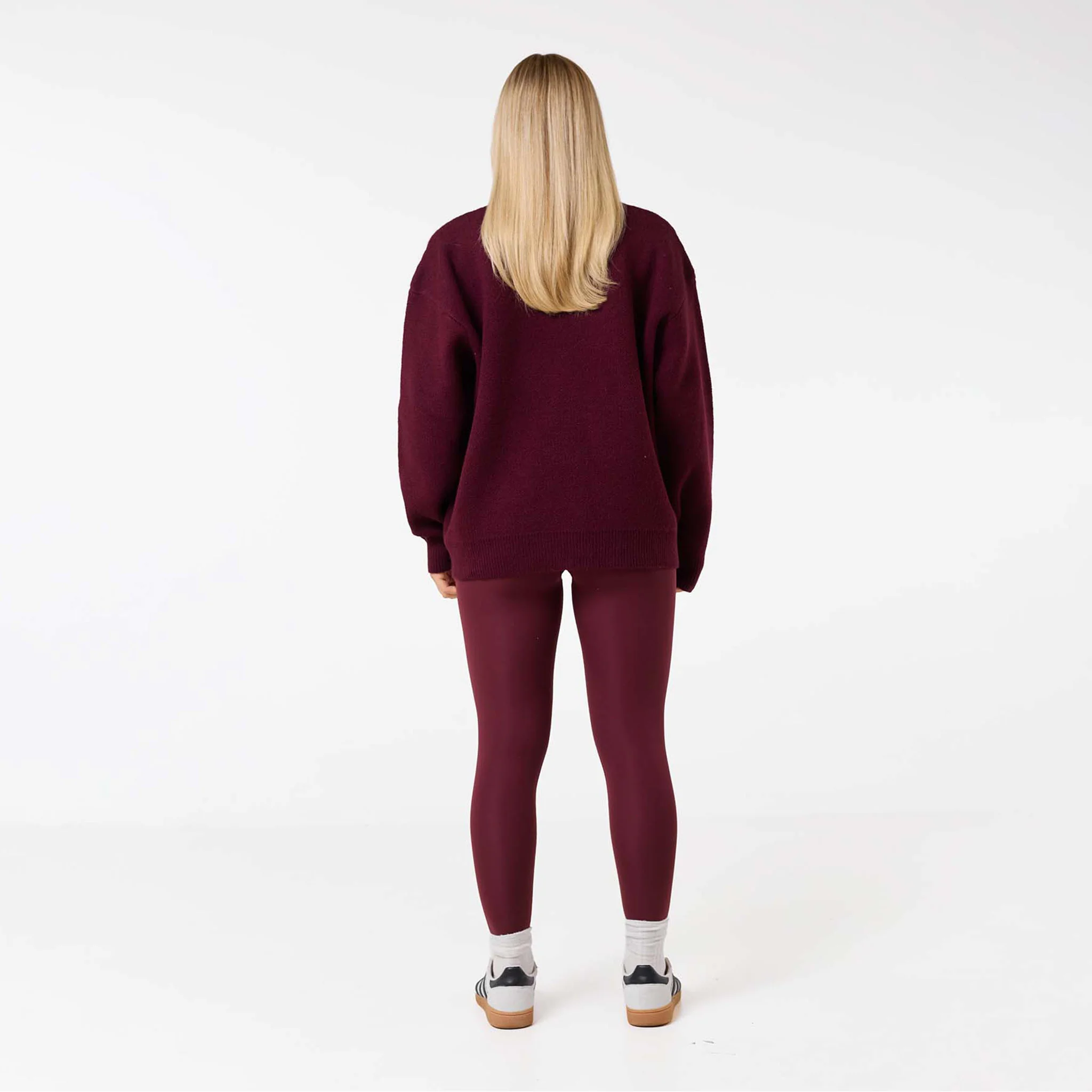 Varsity CLSR Knit Crew Neck | Burgundy - Image 6