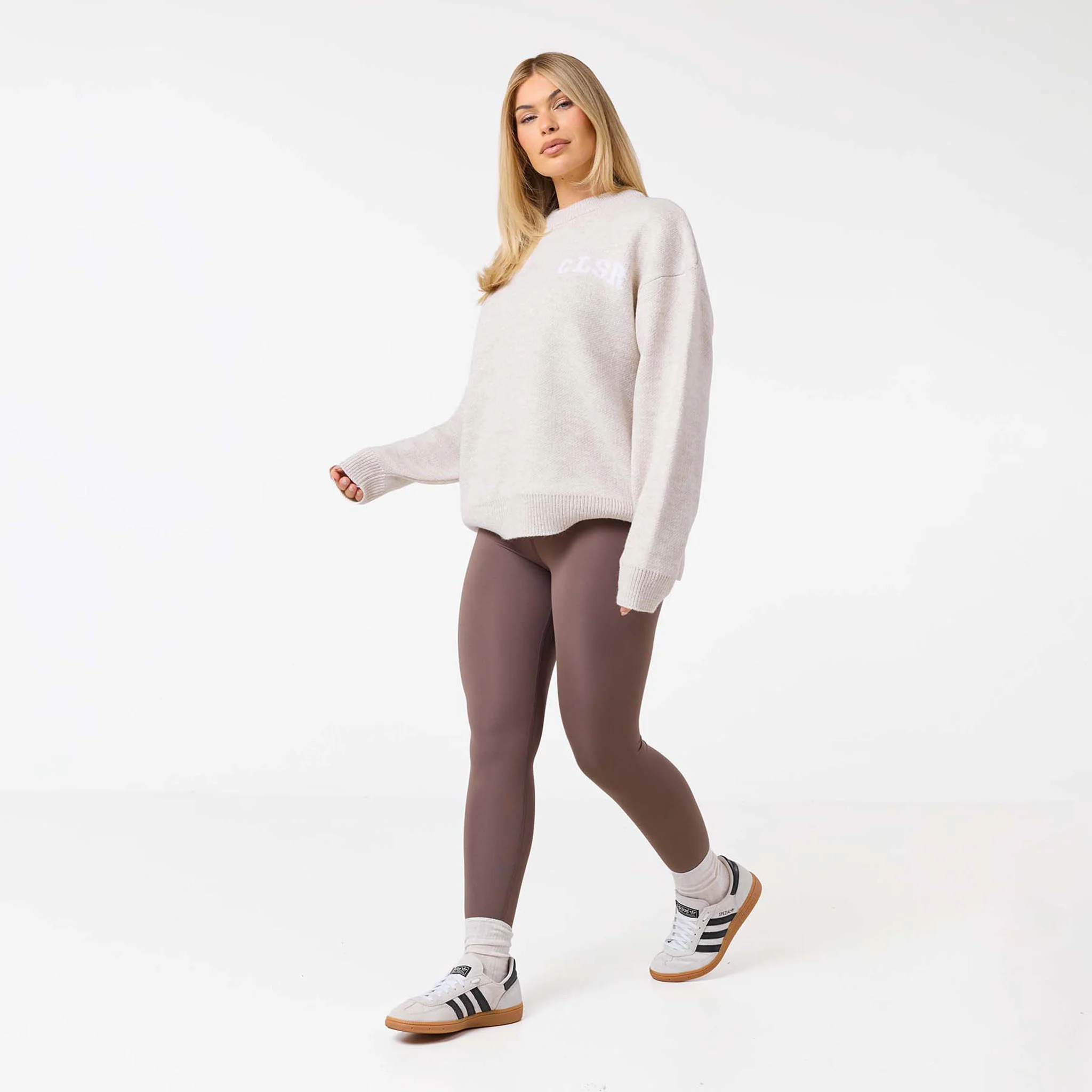 Varsity CLSR Knit Crew Neck | Oatmeal - Image 5