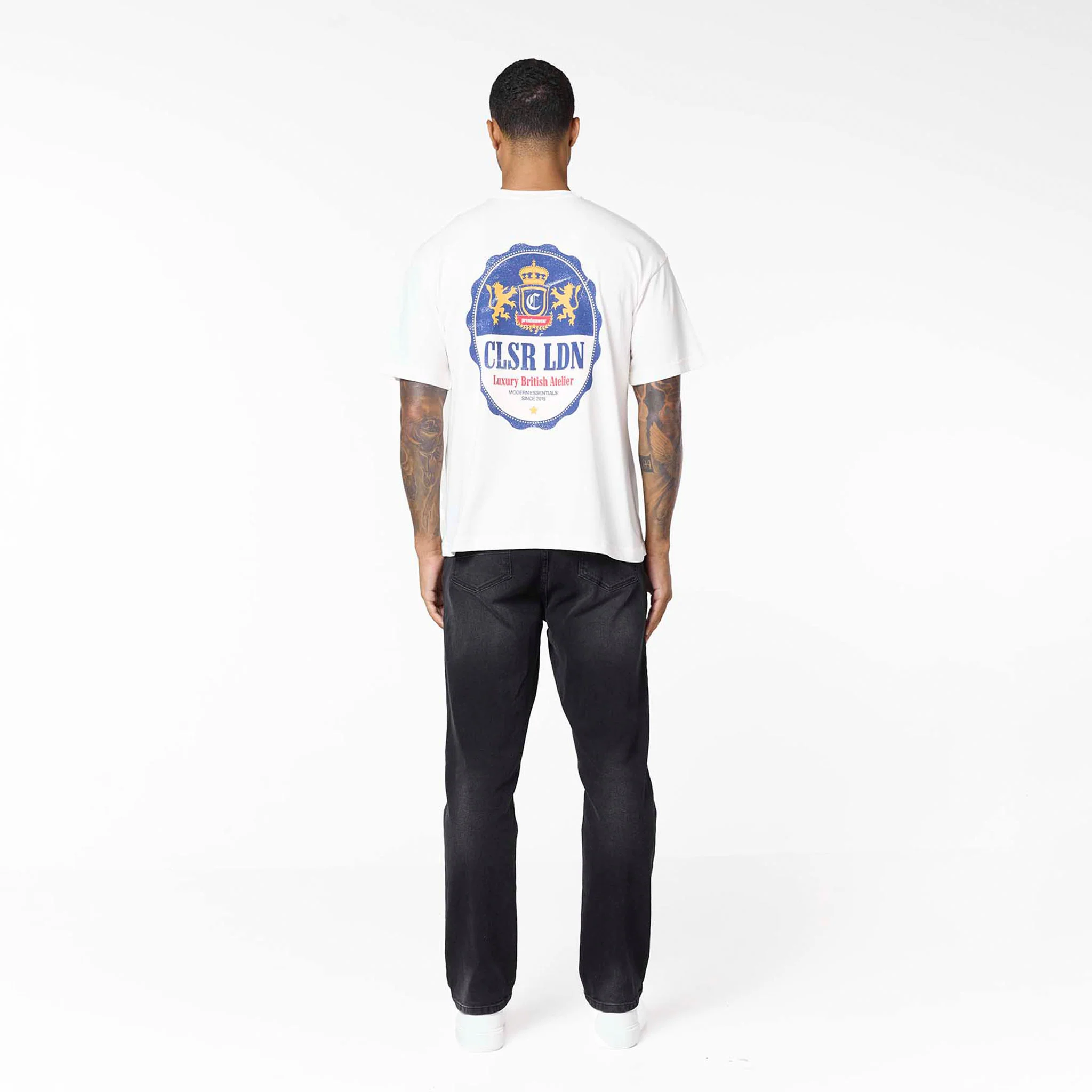 Vintage Stamp T-Shirt | Off White - Image 2