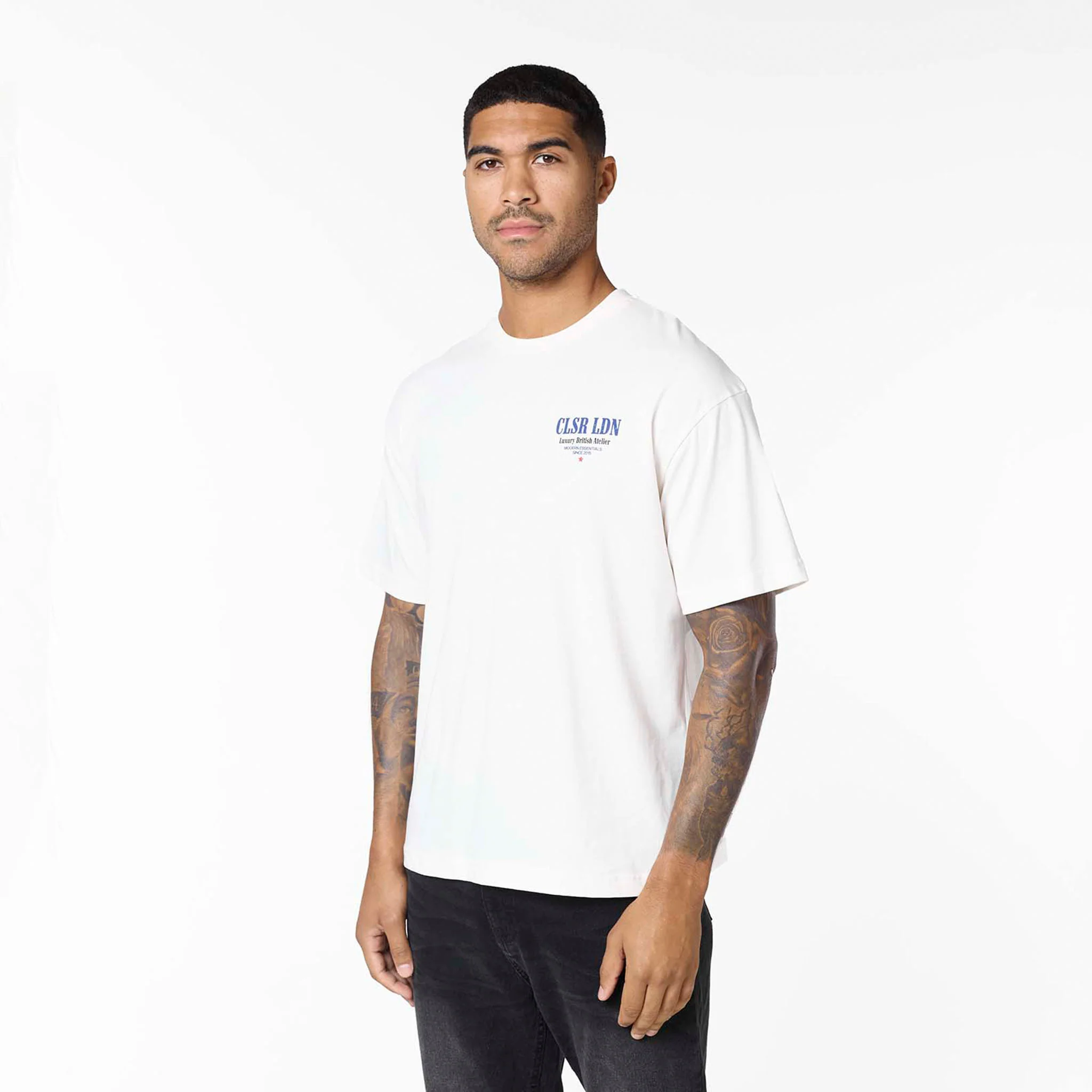 Vintage Stamp T-Shirt | Off White - Image 6