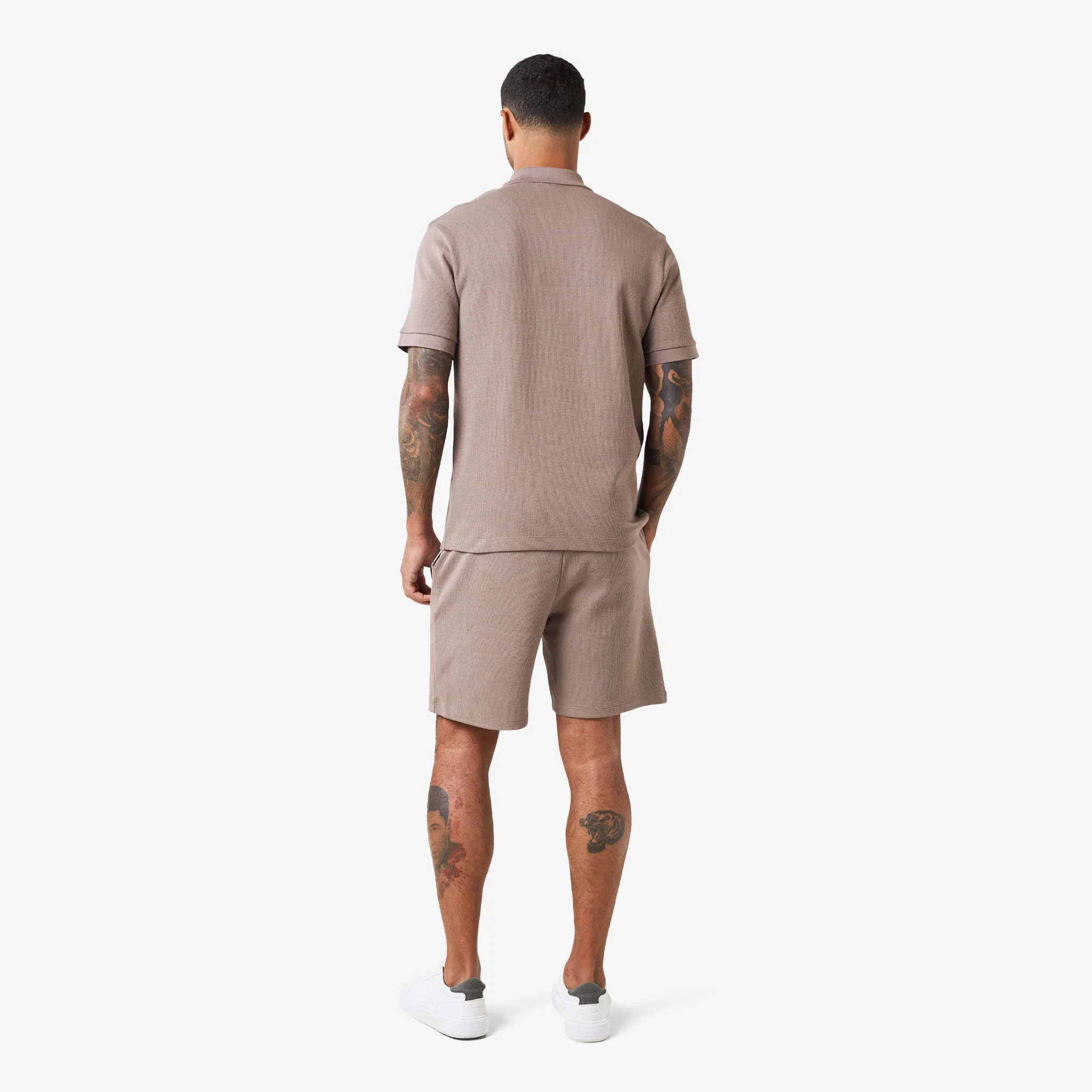 Waffle Knit Short | Brown - Image 6