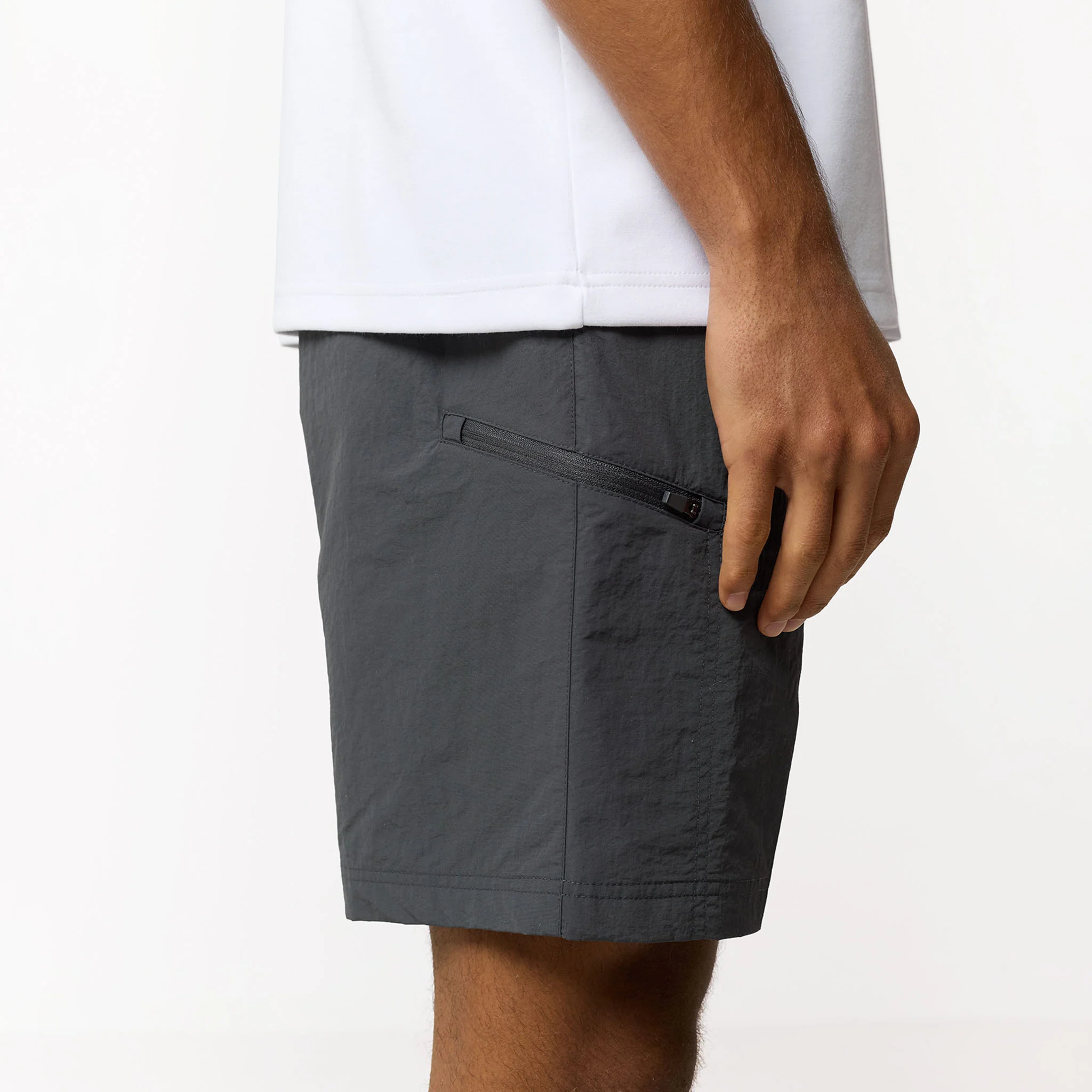 Zip Tech Pocket Short | Charcoal - Image 3