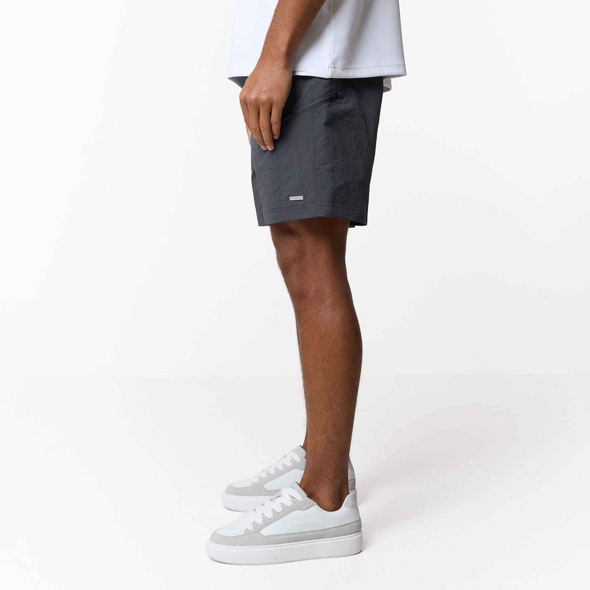 Zip Tech Pocket Short | Charcoal - Image 6